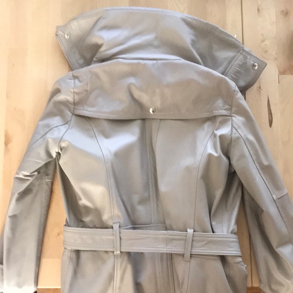 Taupe real leather jacket - Picture 3 of 10